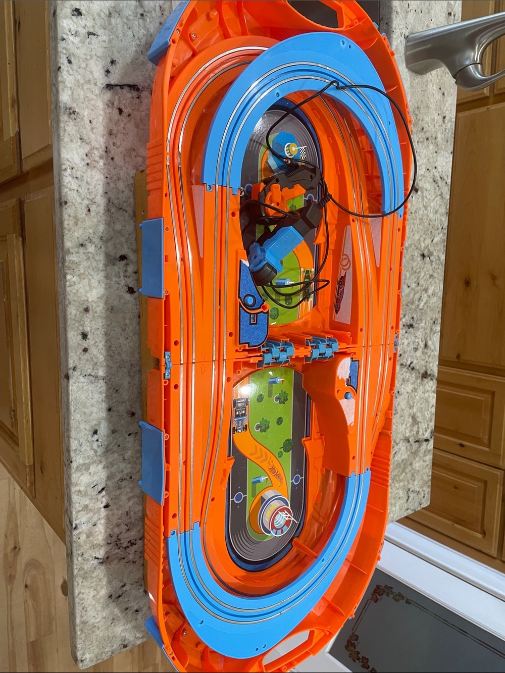 Hot Wheels two track slot car carry case